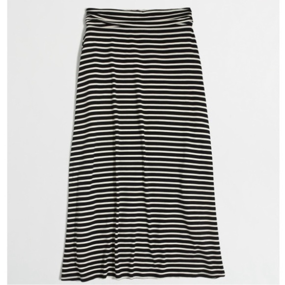 NEW J Crew Black & White Maxi Skirt - Picture 2 of 5